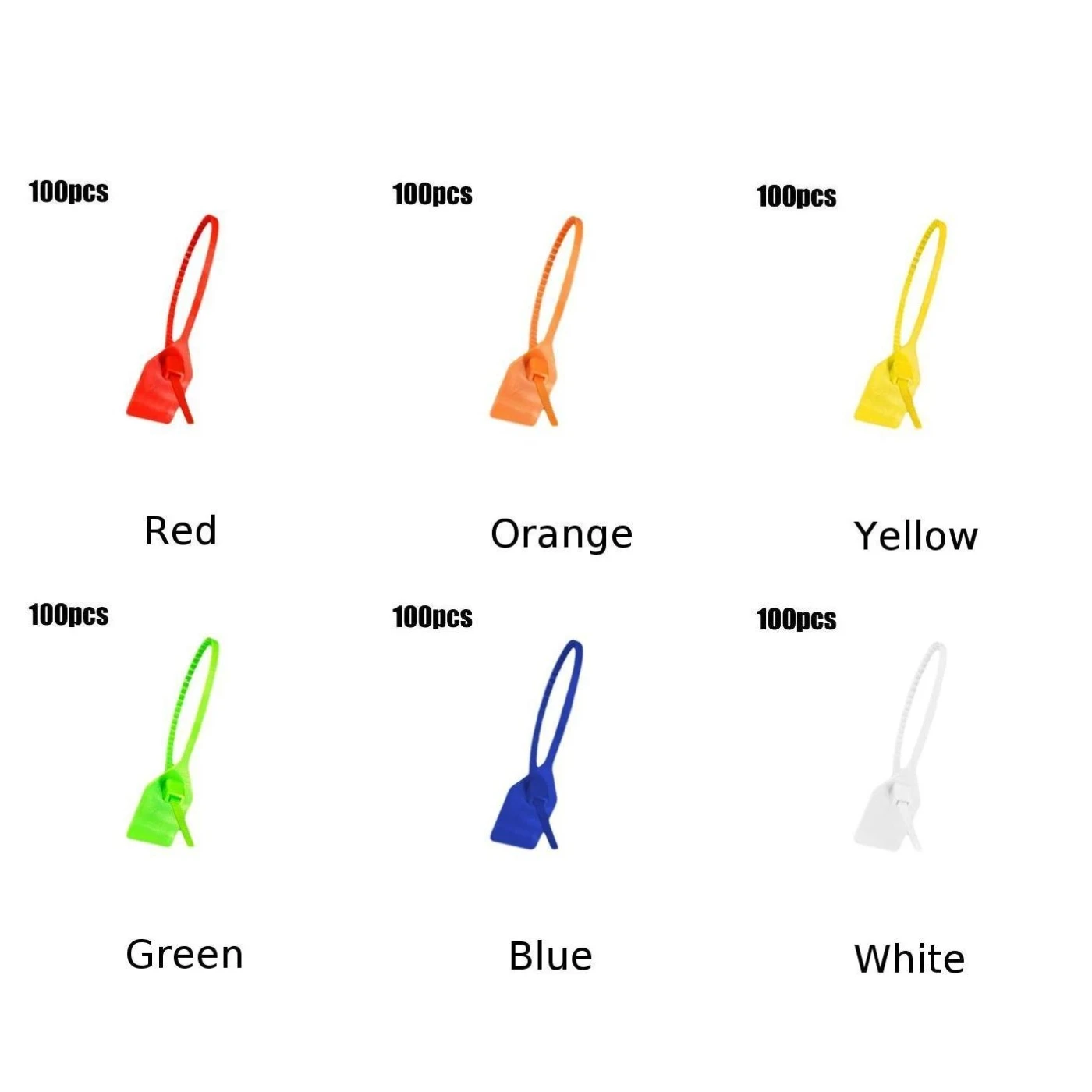 100 шт. пронумерованные стяжки Натяжные уплотнения для крепления и маркировки |