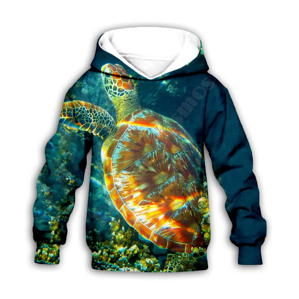 

Sea turtle 3d printed Hoodies family suit tshirt zipper Pullover Kids Suit Sweatshirt Tracksuit/Shorts 03