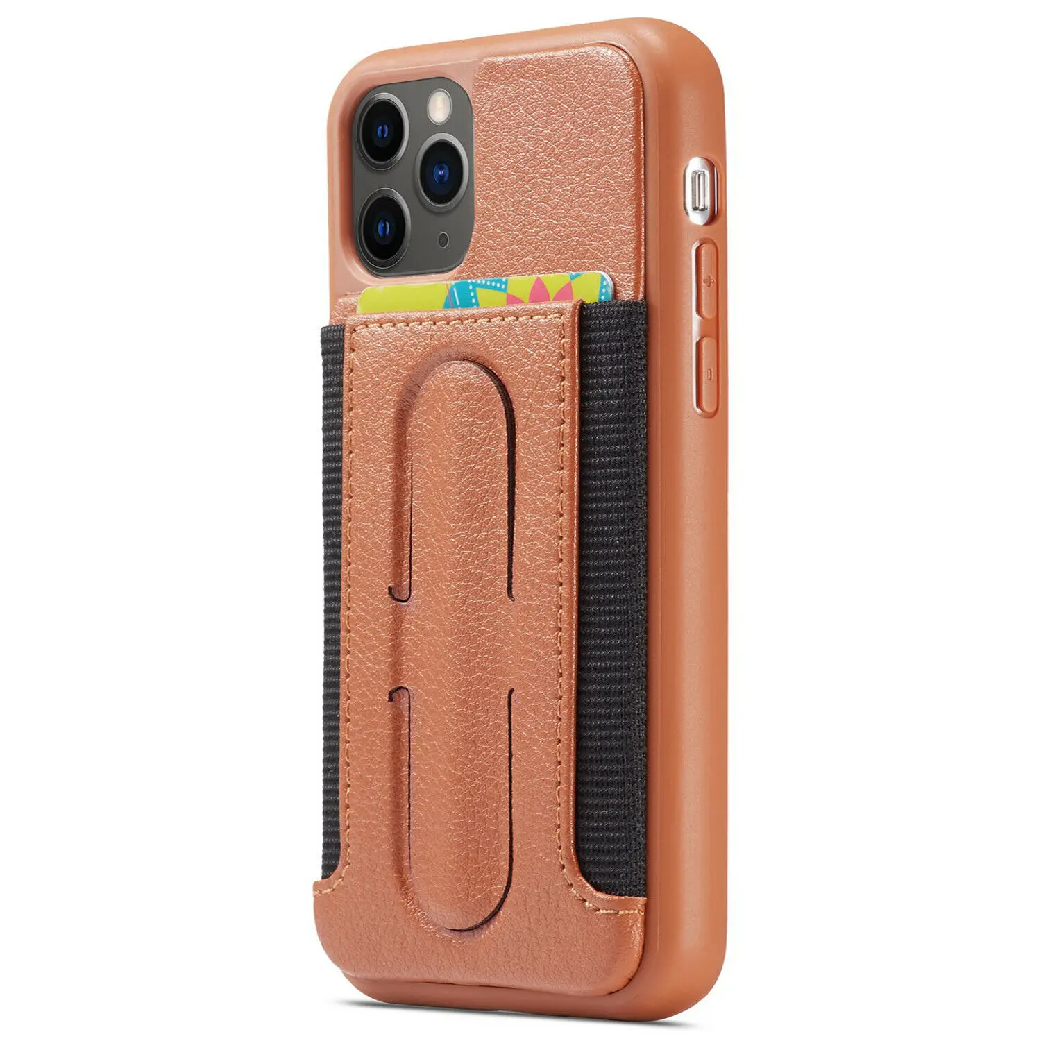 Роскошный кожаный чехол-накладка с отделениями для карт iPhone 11 Pro Max ударопрочный