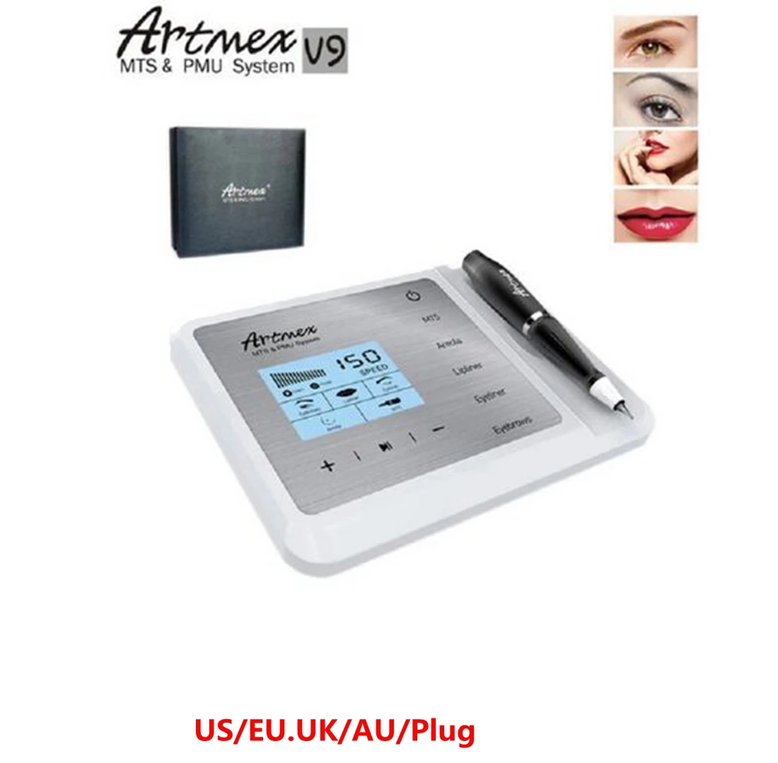 

Newest Permanent Makeup Tattoo Machine Artmex V9 Eye Brow Lip Rotary Pen MTS PMU System With V9 Tattoo Needle