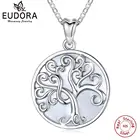 Eudora элегантное серебряное ожерелье древо жизни, ожерелье из стерлингового серебра с перламутровой подвеской, ювелирное изделие с изящной коробкой MBD03