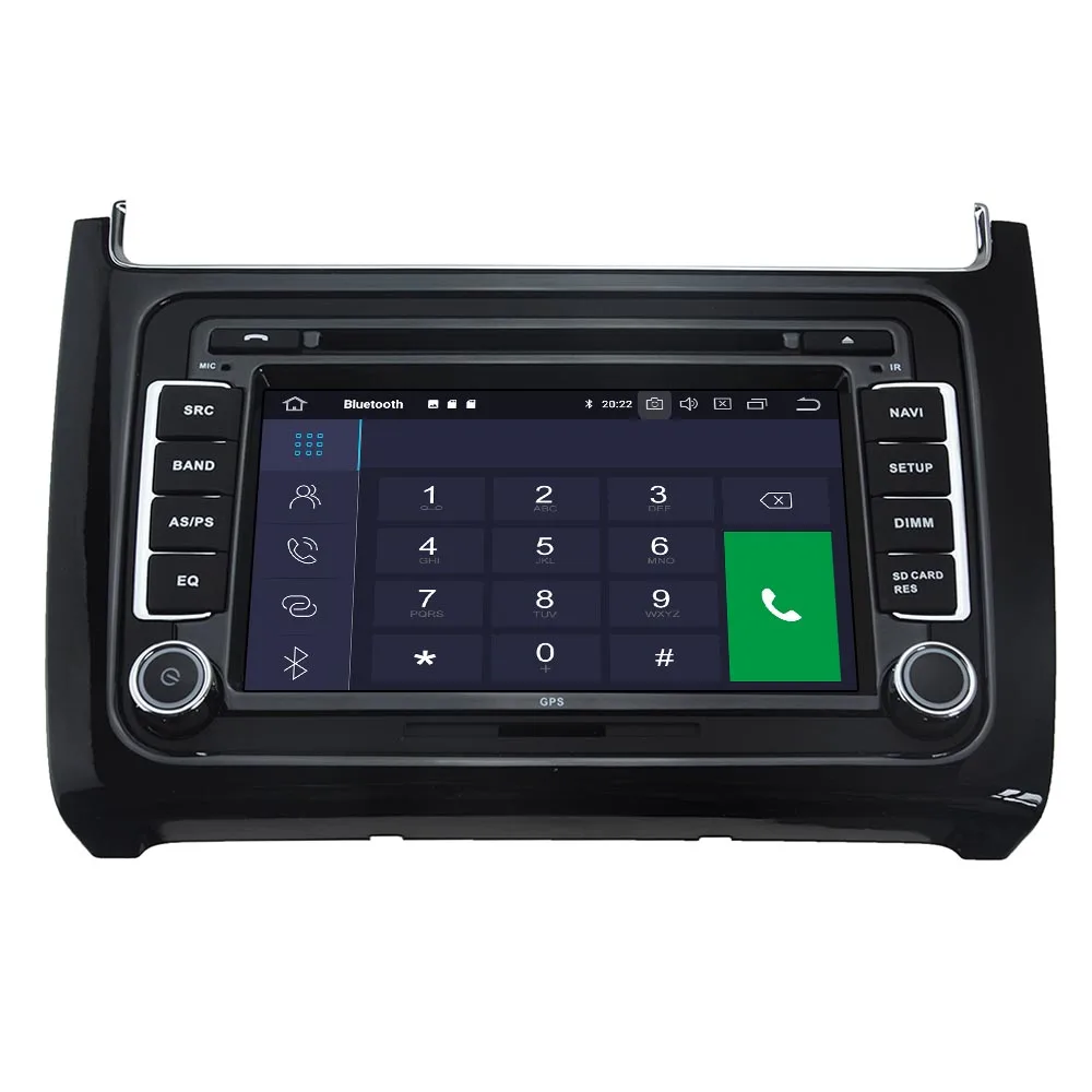 IPS Android 10 экран Автомобильный плеер GPS-навигация для Volkswagen Polo 2015 2016 2017