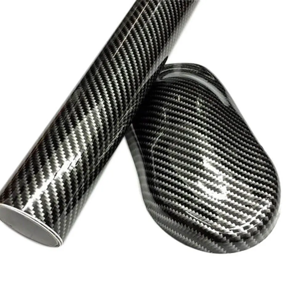 Виниловая 3D пленка из высокоглянцевого углеродного волокна 30 х127 см Стайлинг