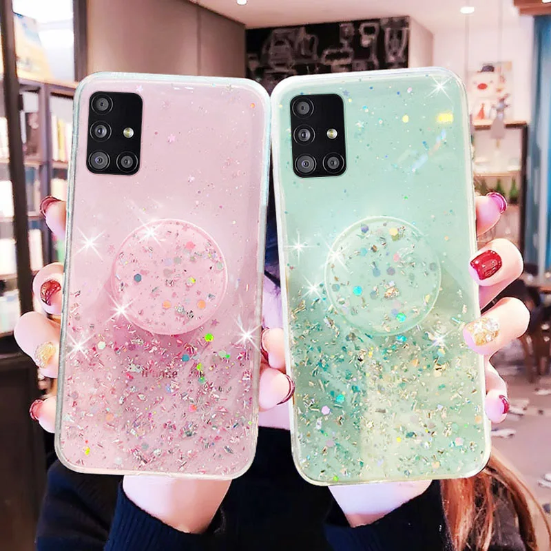 

Glitter Case For Samsung A51 Cases Funda Samsung Galaxy A32 A52 A12 A31 A71 A50 A72 S21 S20 FE S10 Plus Note 20 Ultra Cover Etui