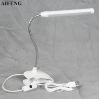 aifeng 5v usb led desk lamp with clip flexible table lamp 13leds for bedside book reading study office work children night light