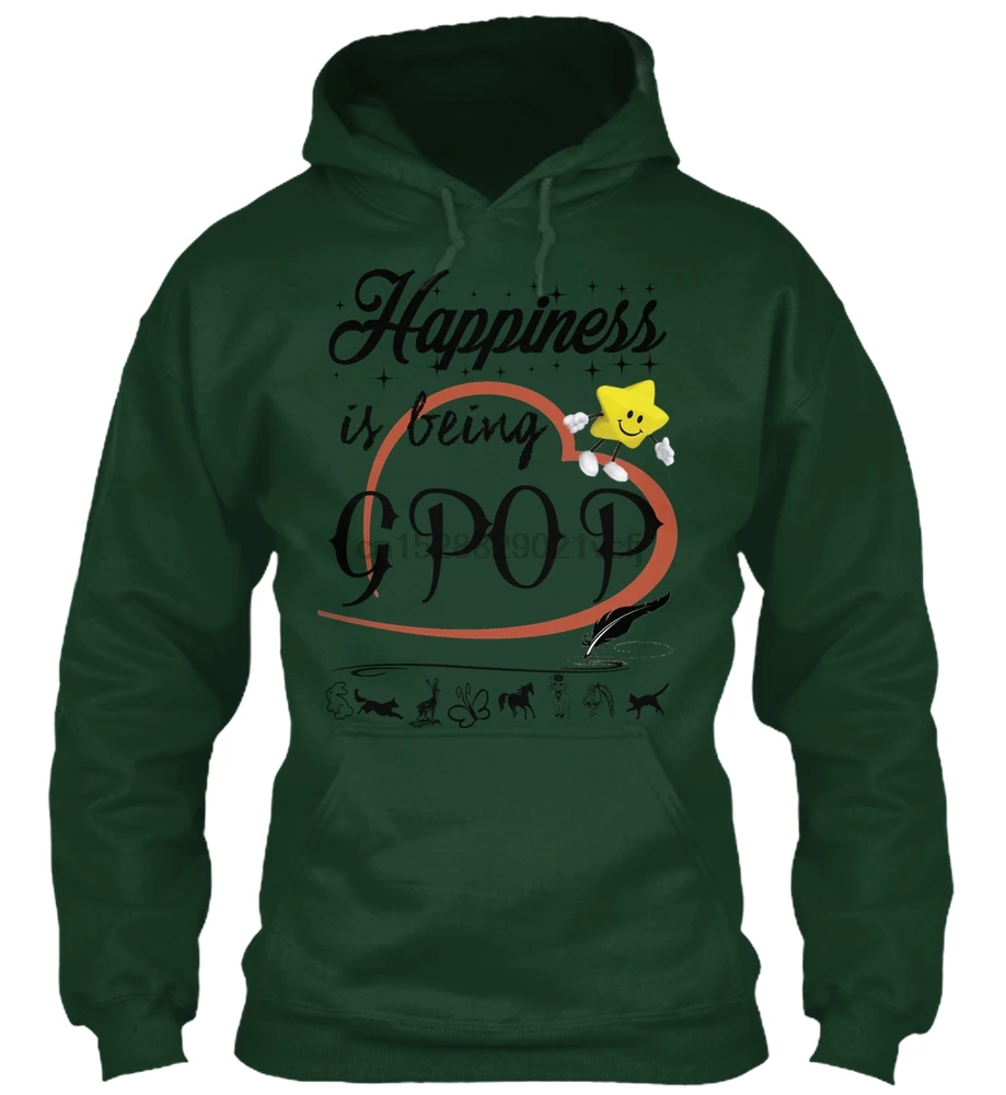 Мужская толстовка с длинным рукавом HAPPINESS IS BEING A GPOP женская уличная одежда| |