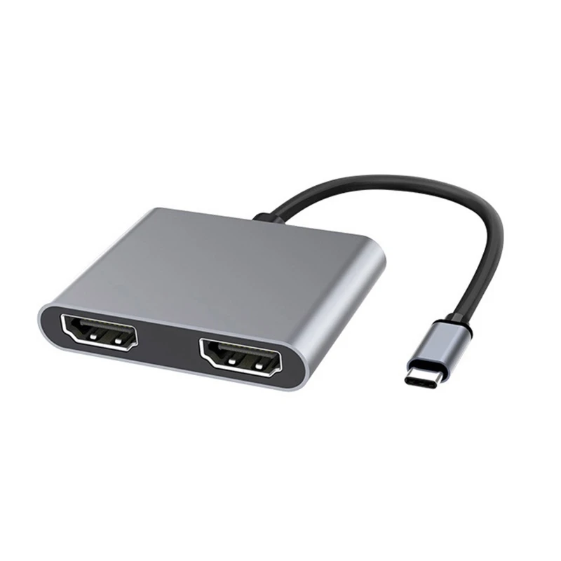 Док-станция H7JA с разъемом типа C USB для двух HDMI-совместимых устройств 4K 30 Гц