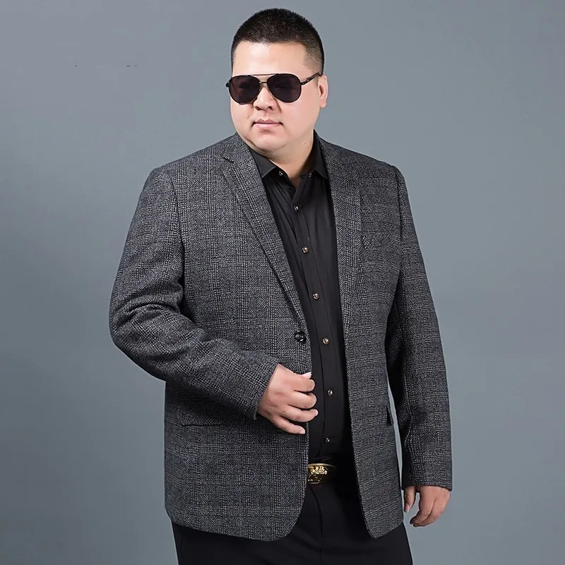 Новинка большие размеры 8XL 7XL 6XL 5XL поступление весенний мужской костюм куртка