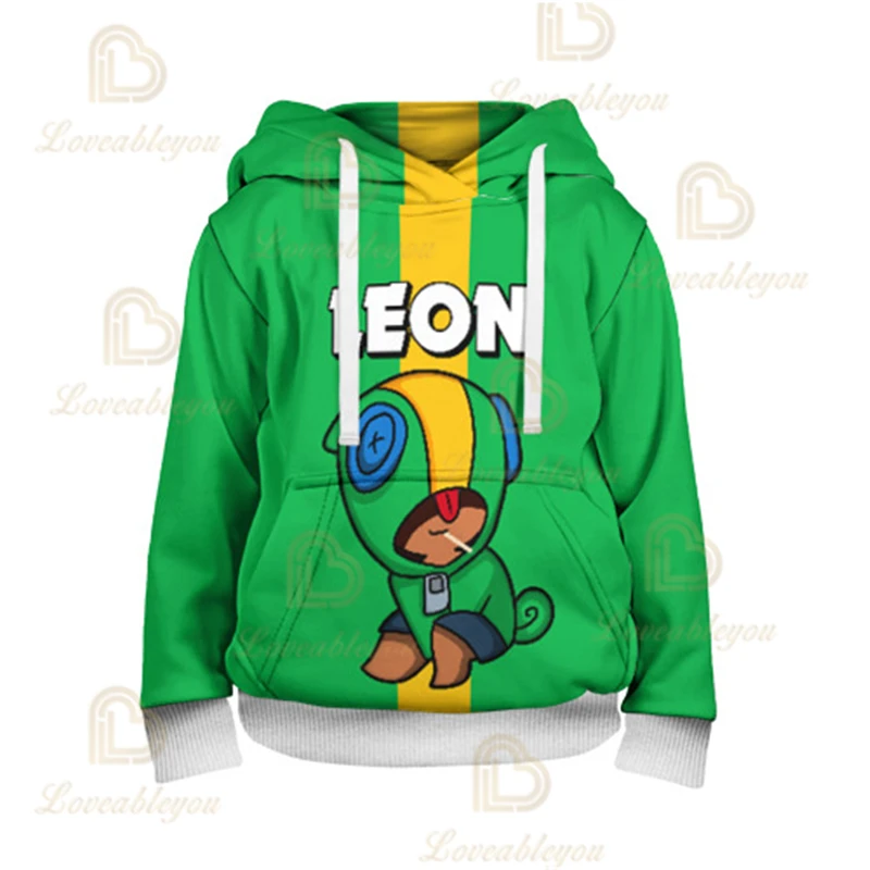 Акула Leon с капюшоном Детский костюм 3D принт игровые худи для мальчиков ворона