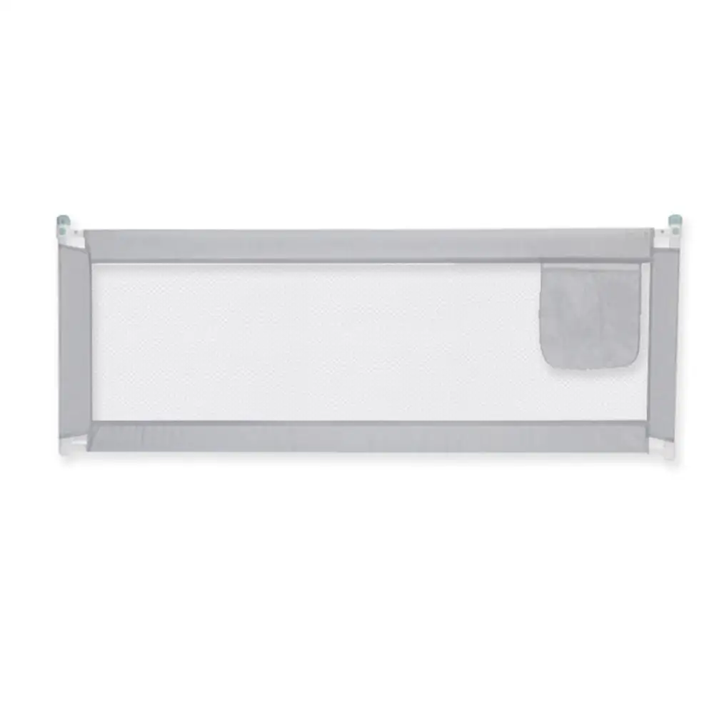 gray 200x80cm Kidlove Двойные кнопки вертикальная подъемная кровать забор игры ворота безопасности для детей младенец - Цвет: gray 200x80cm