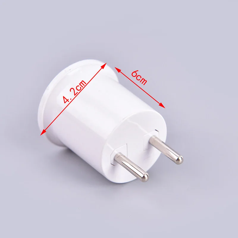 

E27 Lamp Base To EU/US Plug Socket Lamp Holder Converter Adapter Light Bulb Lamp