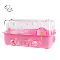 2019 new hamster cage travel carrying squirrel cage pet toys supplies high quality hamster tunnel acrylic cage bedroom