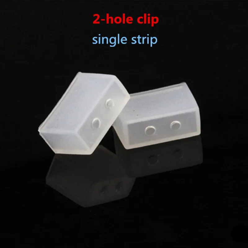 

50pcs Silicon tube IP67 Silicon clip, 2 /4 porous/Nonporous end caps use for Waterproof IP67 5050 WS2812 2811 led strip light