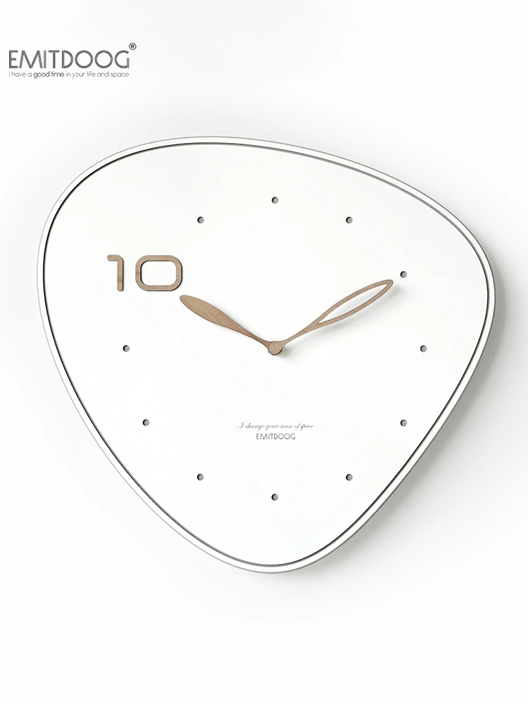 Креативные деревянные настенные часы беззвучные для спальни стильные милые