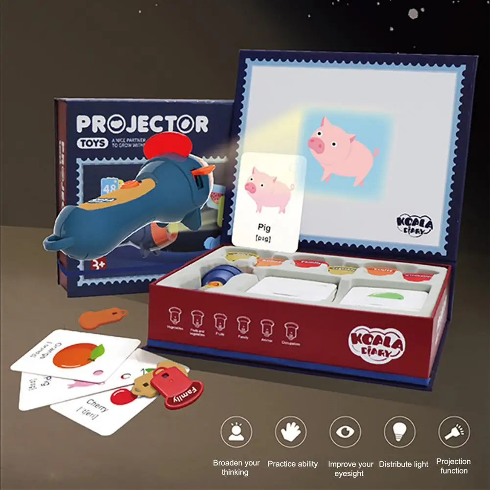 

Children's Mini Theatre Story Projector Fun Cartoon Kids Slide Projectors Educational Flashlight Torch Projection Tools