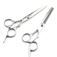 professional hairdressing scissors thinning scissors 6 0 inch stainless steel hairdressing scissors flat cut fine polishing
