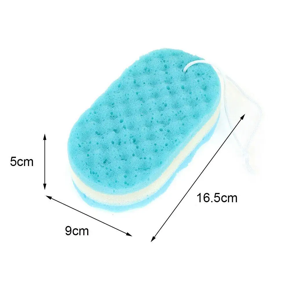 Three-layer Wave Bath Sponge Body Brush Shower Skin Clean Massage Cleaning Shower Brush Skin Remover For Kids Adults images - 6