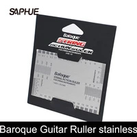 baroque stainless steel luthier tool string action gauge ruler setup guitar measuring instruments for guitar bass