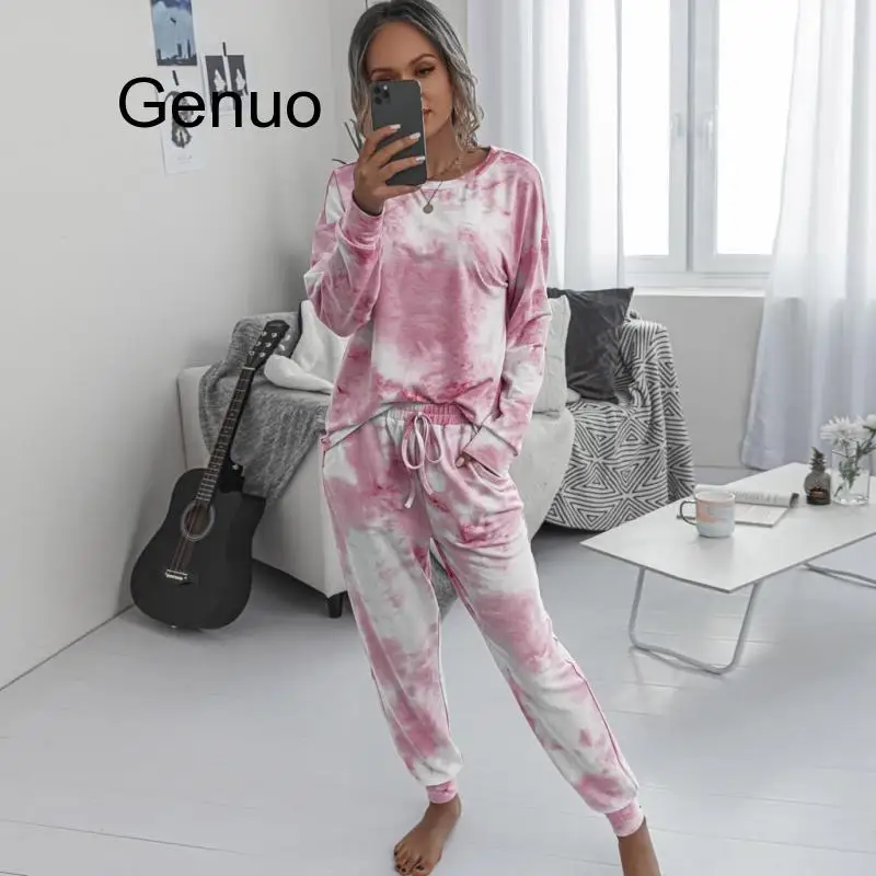 Женский спортивный костюм женский постепенно меняющие цвет вареный с