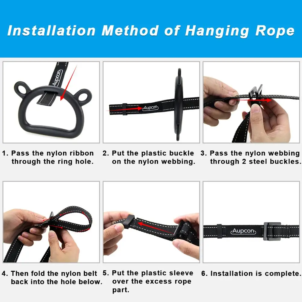 

Child Gymnastic Rings Kids Gym Rings Adjustable Pull-ups Pull Ring Gym Equipment Pull-Ups Cross Strength Training for Home