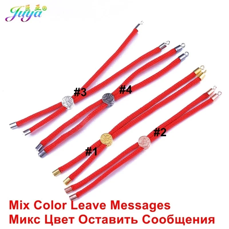 MixColorLeaveMessage Поставки для ювелирных изделий медные 2 петли регулируемые слайдер цепочки, аксессуары для женщин модные очаровательные браслеты сделай сам - Цвет: MixColorLeaveMessage