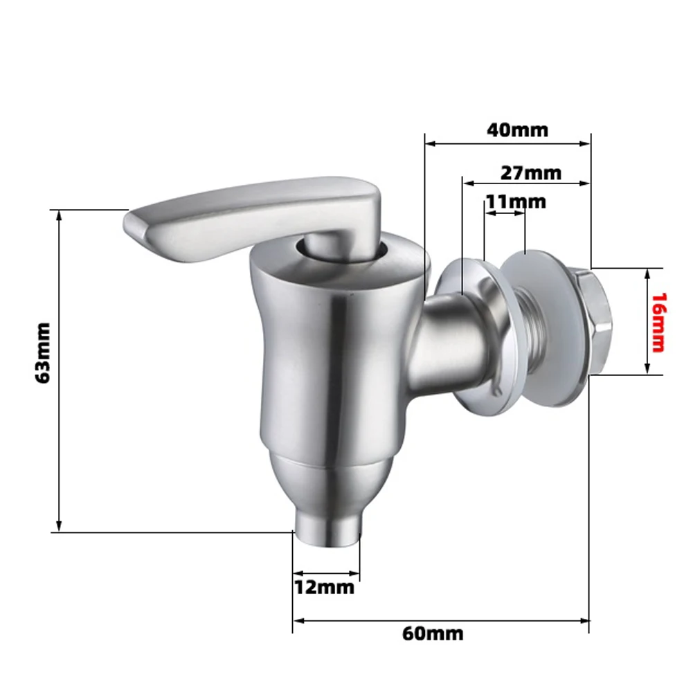 

Stainless Steel Metal Spigot With Screen Replacement Spigot For Glass Drink Jar Bucket Ceramic Porcelain Crock Water Dispenser