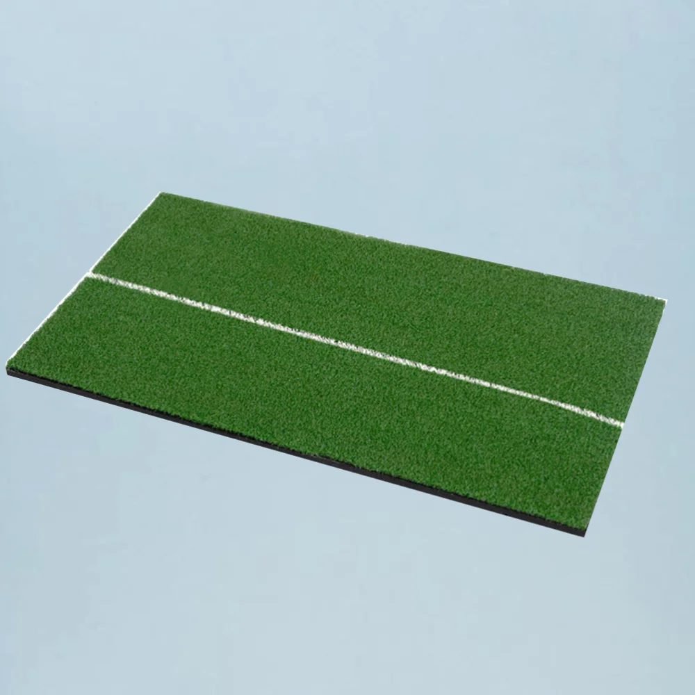 

Practice Mat Portable Swing Mat Hitting Mat and Driving Pad Outdoor Indoor Training Aids White Line Green