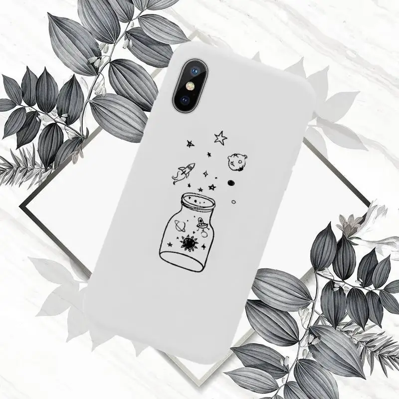 

beautiful Creativity Starry sky galaxy Phone Case Candy Color for iPhone 11 12 mini pro XS MAX 8 7 6 6S Plus X SE 2020 XR