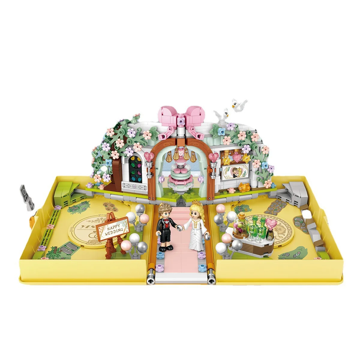 

LOZ 1228 сборная мини-книга из частиц для свадьбы Модульные строительные блоки кирпичи детские развивающие игрушки для детей