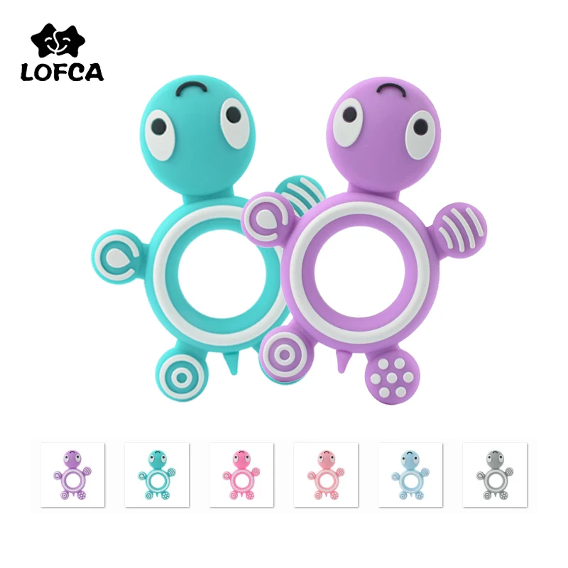 Силиконовый Прорезыватель для зубов LOFCA 1 шт. черепаха пищевая детский