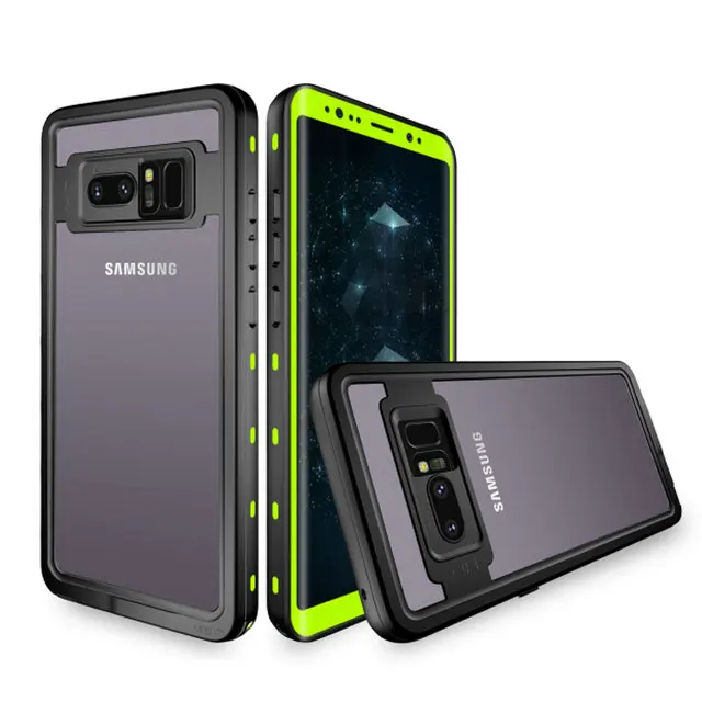 Чехол для samsung S10Plus чехол S10 5G Водонепроницаемый чехол 360 защиты IP68 Note9 samsung Galaxy Note 9 чехол для samsung S9 Etui S10e - Цвет: Green