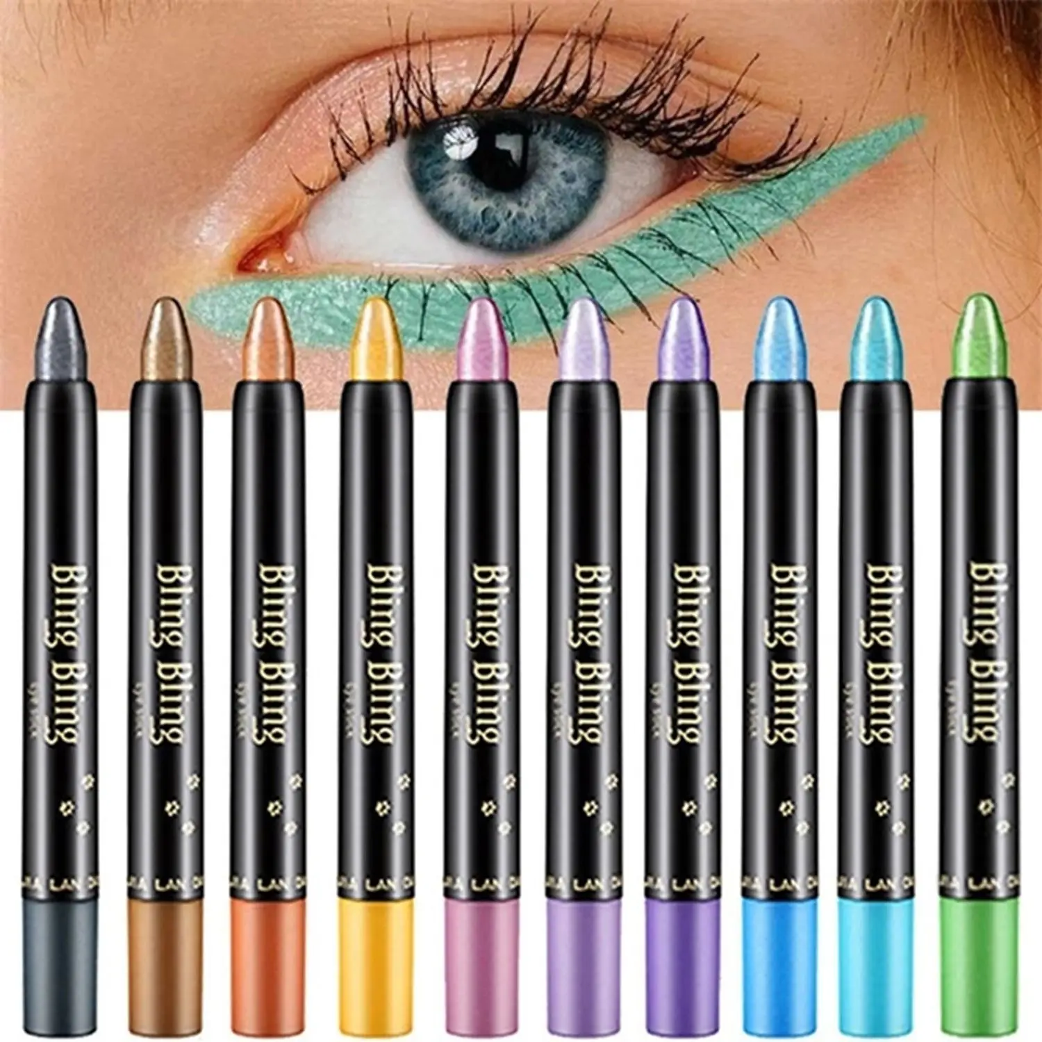 

Shiny Waterproof Cometic Shimmer Eyeliner Eyeshadow Pen Eye Shadow Stick Highlighter Makeup