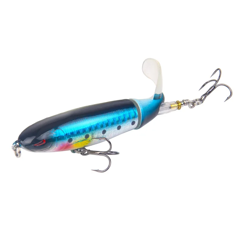 Gorgons хит продаж Pesca Topwater вращающийся мягкий хвост 100 мм 14 г Поппер карандаш Рыбная