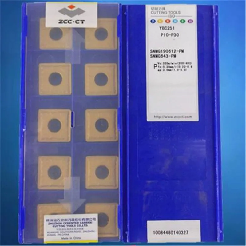 

10 шт. SNMG190612-PM YBC251 SNMG643 новые карбидные вставки