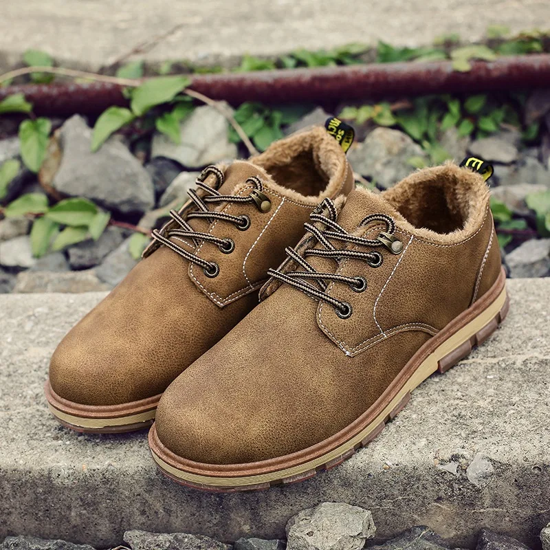 Reetene/ботильоны на меху зимние ботинки шнуровке водонепроницаемая обувь теплые