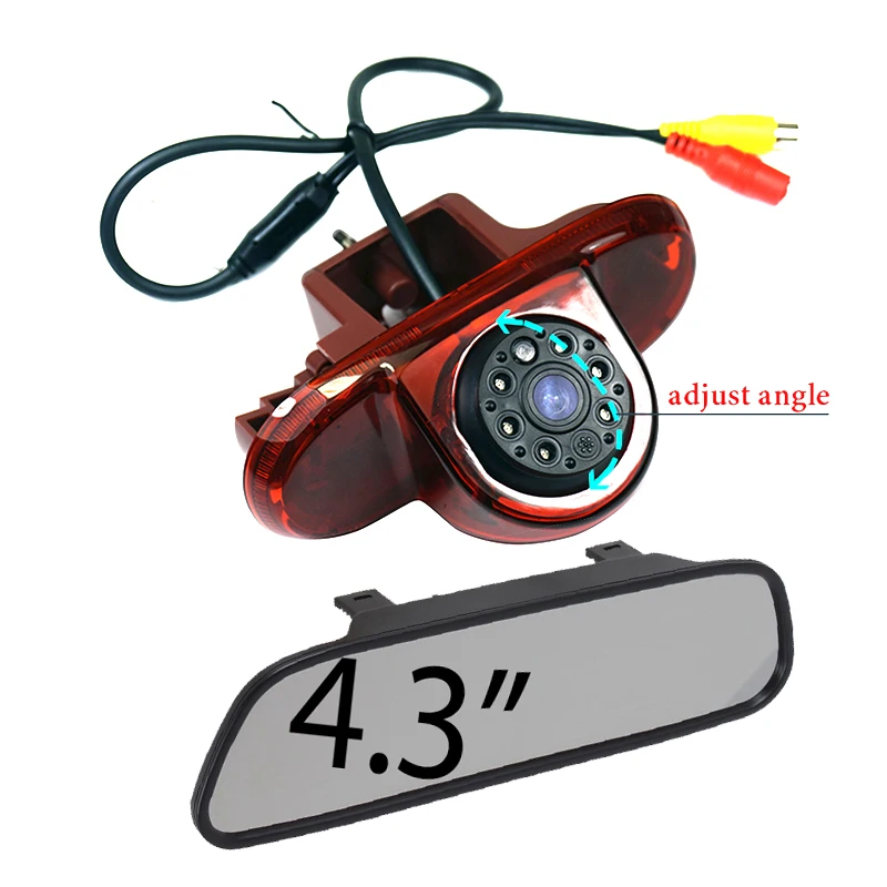 Цена Автомобильный стоп-светильник CCD HD, камера заднего вида для Renault Trafic(2001-2014),Combo/Vauxhall Vivaro Van, тормозная камера и комплект монитора автомобиля