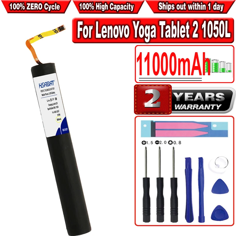 11000 мАч батарея для Lenovo Yoga Tablet 2 L14C3K31 L14D3K31 1050L 1050F 1051F 1050LC 1051L Yt2 1050|Аккумуляторы