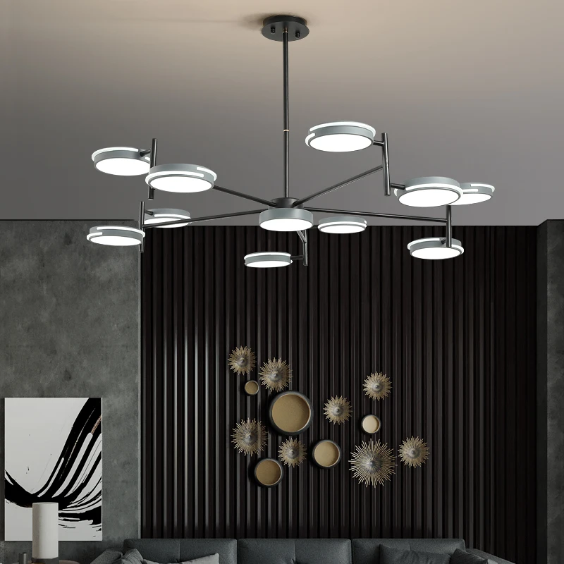 Современный светодиодный светильник с цветным покрытием 7/9/11 люстра для столовой