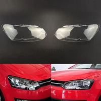car headlamp lens for volkswagen vw polo hatchback 2010 2011 2012 2013 car replacement auto shell cover