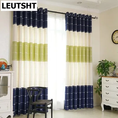 

Занавески жаккардовые для гостиной, спальни, простые, модные, шенилл, в клетку, для окон, современные, коричневые, занавески, занавески на зак...