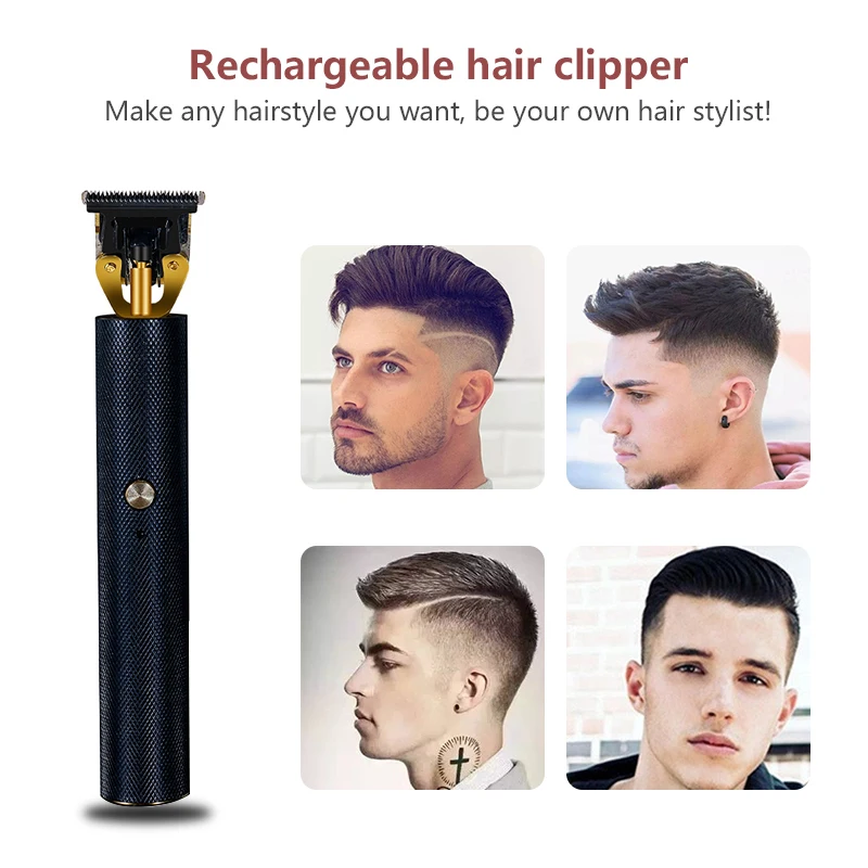 Цифровой триммер для стрижки волос перезаряжаемая электрическая машинка