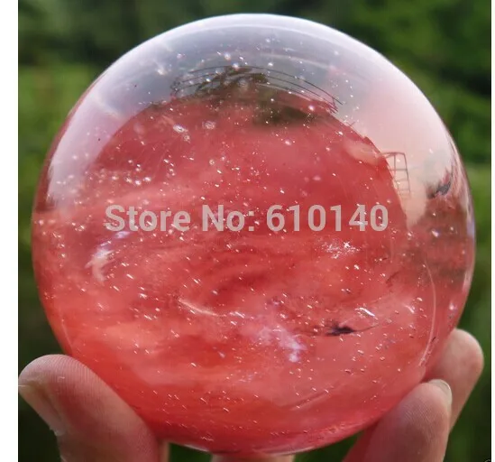 99MM Red Smelt Quartz Crystal Ball Sphere A036 | Дом и сад