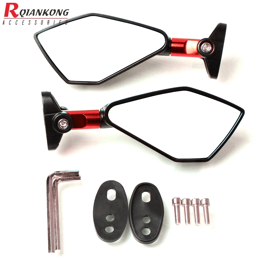 Универсальное алюминиевое зеркало заднего вида для мотоцикла боковое синее