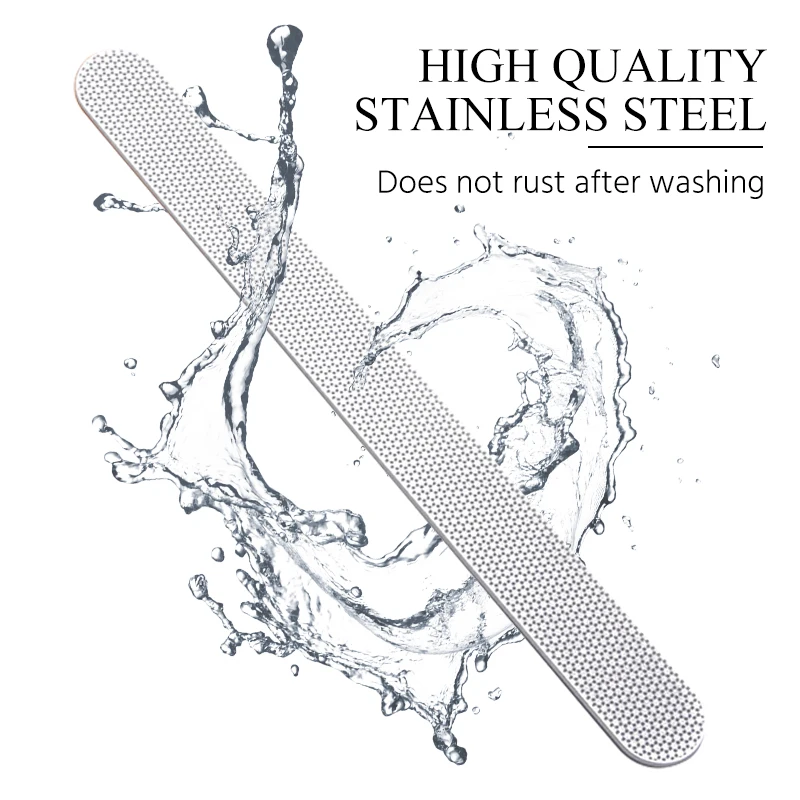 1 шт. пилочка для ногтей Нержавеющая сталь с круглой головкой Профессиональные