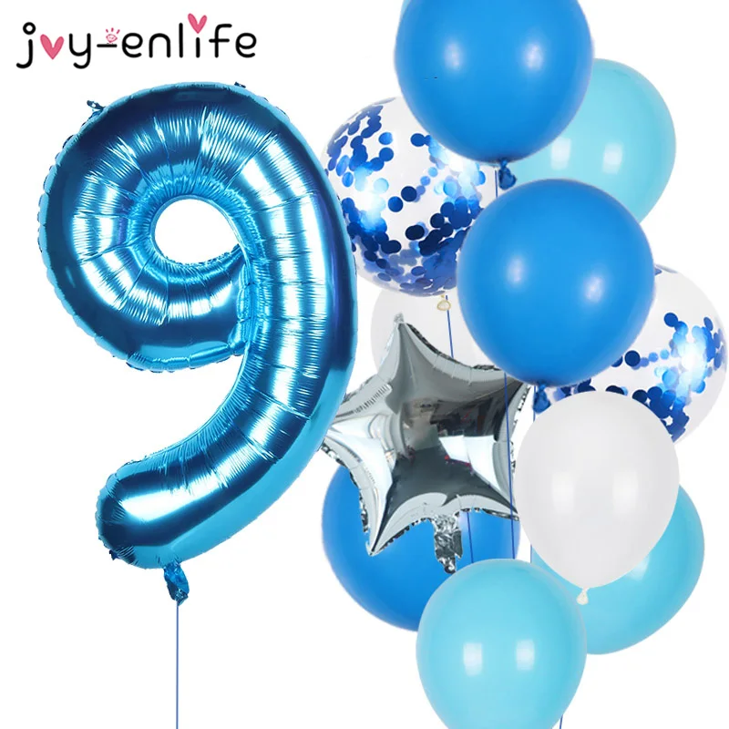 Воздушный шар с цифрами 40 дюймов 12 шт. | Дом и сад