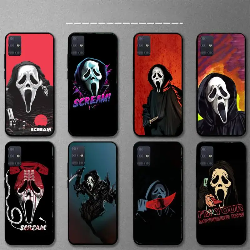 

Ghostface Scream Phone Case For Samsung J7 J8 J6 J5 J4 J2 plus prime 2018 2016 soft Cover Fundas