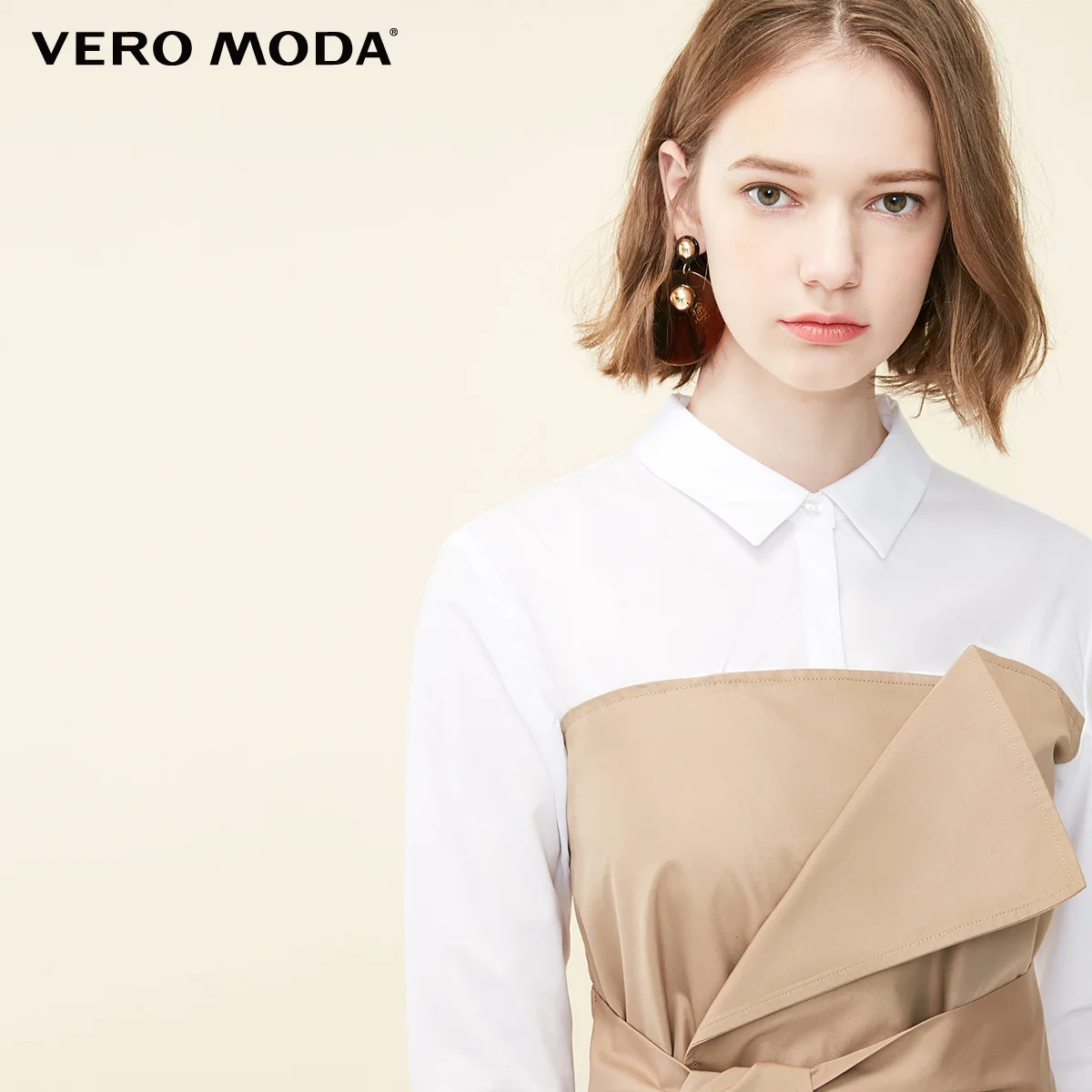 Vero Moda женское платье-трапеция из двух частей на шнуровке | 3191SZ505
