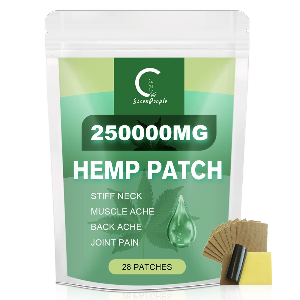 

GP Greenpeople Herbal Hemp Seed Oil Pain Relief Patch To Relieve Joint Neck Back Pain Anti-Rheumatism Analgesic Ointment Plaster