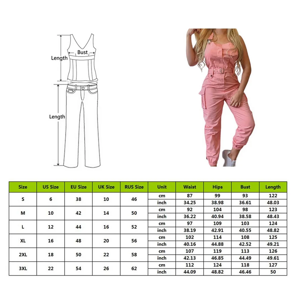 

Weirdo 2021 Overalls Women Cargo Pants With Chain Streetwear Buckle Strappy High Waist Long Pants Harajuku Femme Trousers Fall
