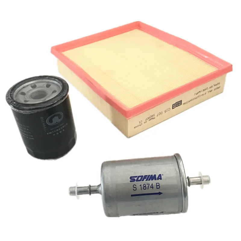 Автомобильный воздушный фильтр масляный топливный комплект из трех предметов